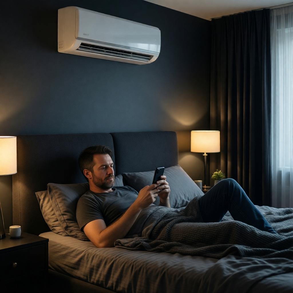 Умный кондиционер с управлением со смартфона через Wi-Fi