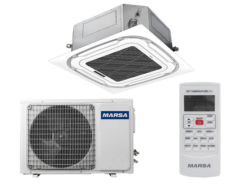 Кассетный кондиционер MARSA Кассетный кондиционер MRK-24UHAN/MRK-24HANE-W — купить в Миксклимат