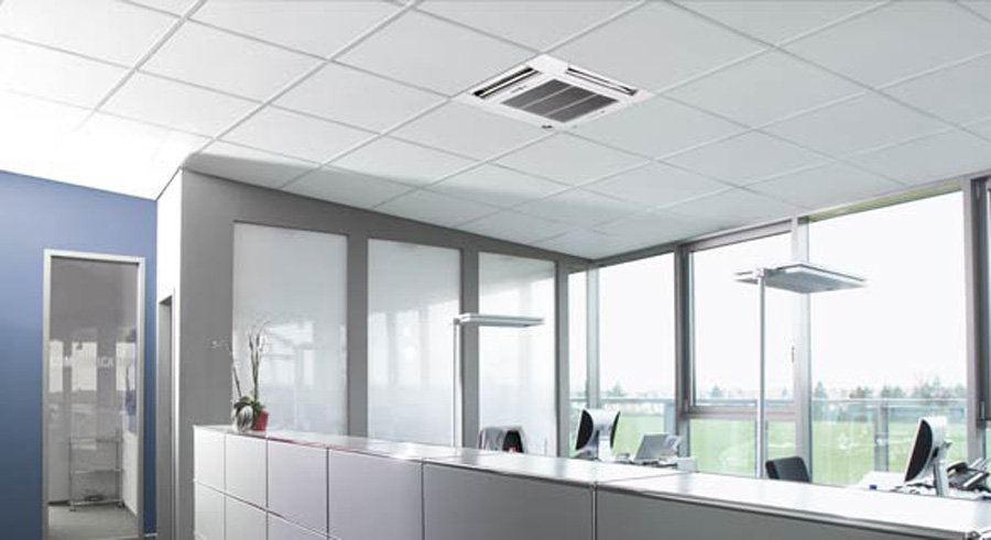 Фото кондиционера Mitsubishi Electric Кассетный кондиционер PLA-ZRP125BA / PLP-6BA (MR. SLIM) (внутренний блок)