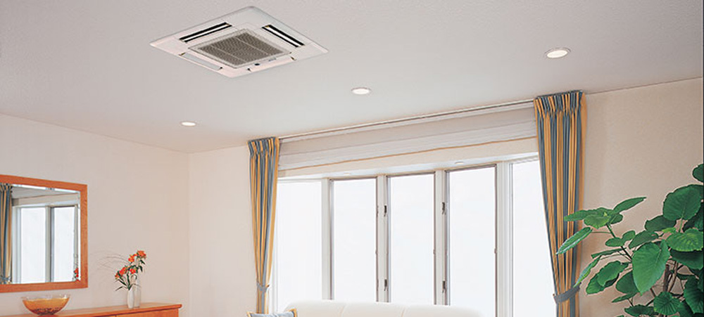 Фото кондиционера Mitsubishi Electric Кассетный кондиционер PLA-ZRP125BA / PLP-6BA (MR. SLIM) (внутренний блок)
