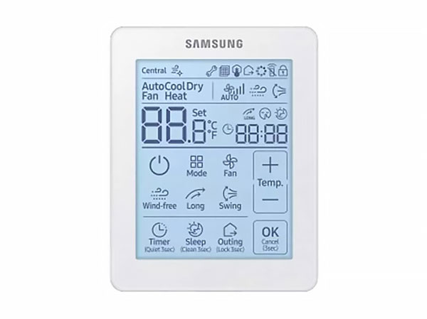 Фото кондиционера Samsung Кассетный кондиционер Пульт проводной MWR-SH11N CAC WindFree 360ᵒ