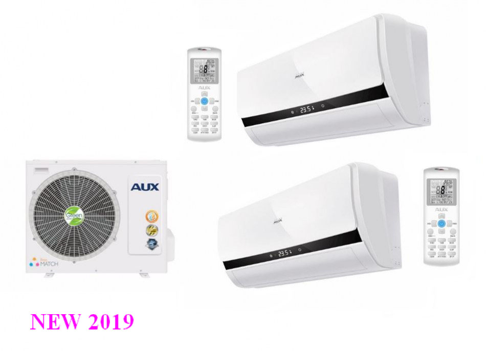 Мульти-сплит система AUX Комплект AUX AM2-H14/4DR1 / AMWM-H07/4R1*2 шт (Free Match Inverter) — купить в Миксклимат