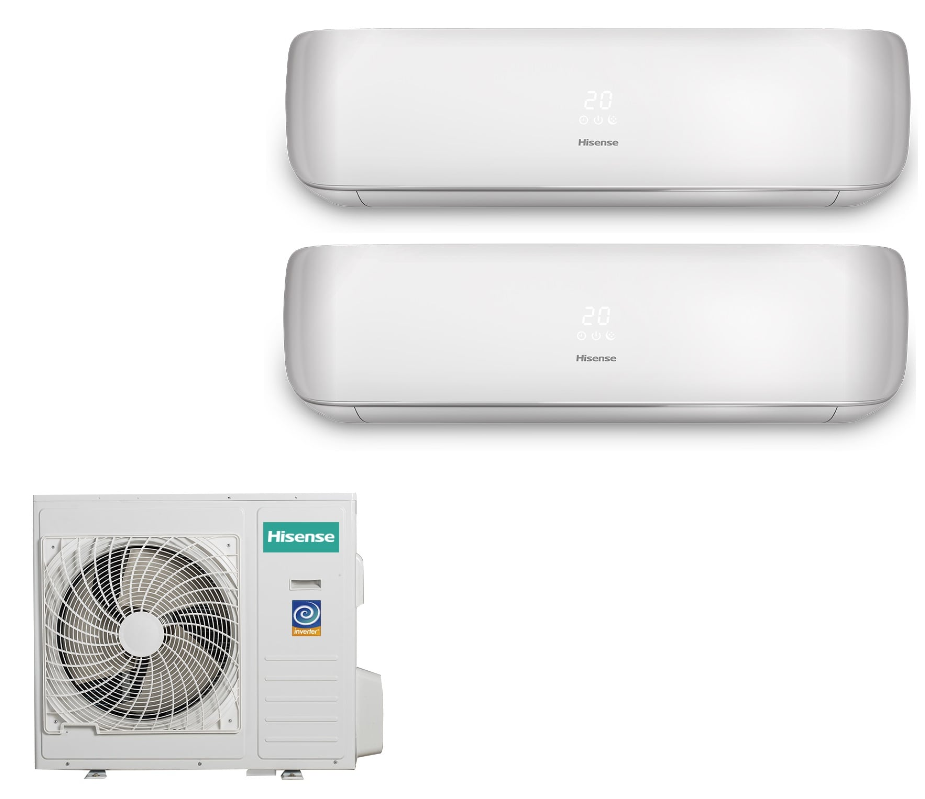Мульти-сплит система Hisense Комплект Hisense AMW2-18U4SXE / AMS-09UR4SVETG67 - 2 шт. (серия PREMIUM DESIGN EDITION 2018) — купить в Миксклимат
