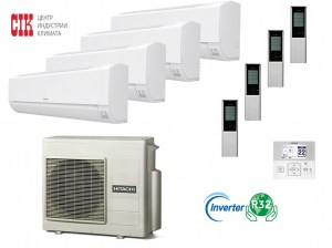 Кондиционер Hitachi Комплект Hitachi RAM-70NP4E / RAK-18RPE*4 SENDO MULTIZONE PREMIUM R32