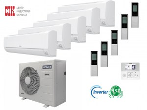 Кондиционер Hitachi Комплект Hitachi RAM-90NP5E / RAK-25RPE*5 SENDO MULTIZONE PREMIUM R32