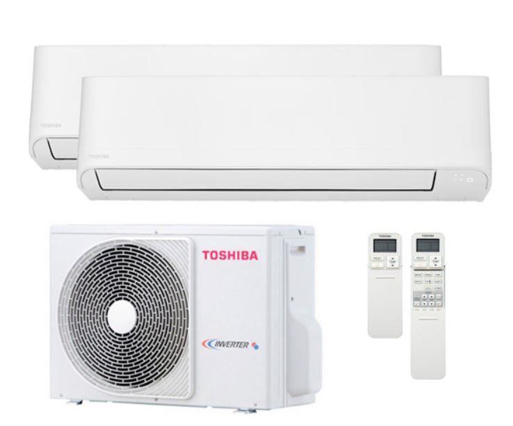 Мульти-сплит система Toshiba Комплект TOSHIBA RAS-2M18U2AVG-E / RAS-B10J2KVG-E SEIYA R32 * 2шт. — купить в Миксклимат