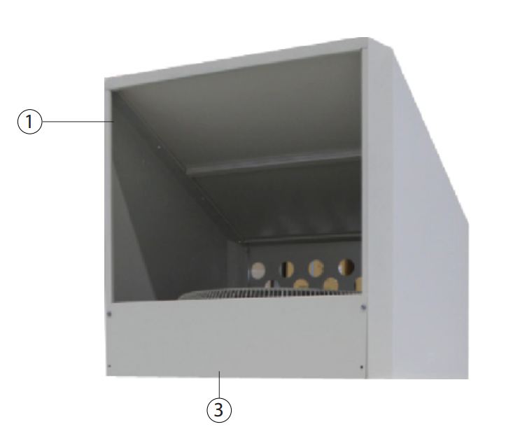 Фото кондиционера Mitsubishi Electric BTWG-S Верхняя ветрозащитная крышка Mitsubishi Electric
