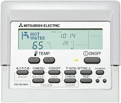 VRV система Mitsubishi Electric PAR-W21MAА-M пульт управления — купить в Миксклимат